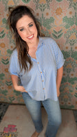 Slow Morning Stripe Button-Down
