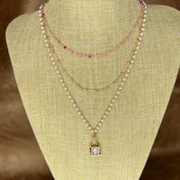 Blush Harmony Layered Necklace