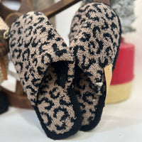 Winter Luxury Soft Leopard  House Shoes