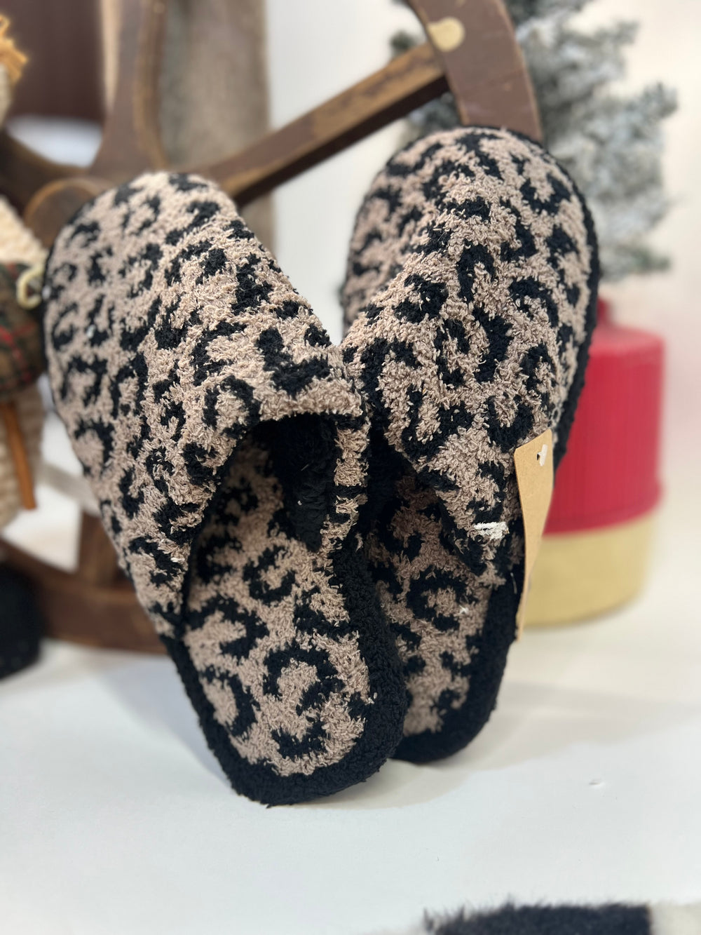 Winter Luxury Soft Leopard  House Shoes