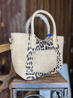Mini Leopard Wrangler Tote
