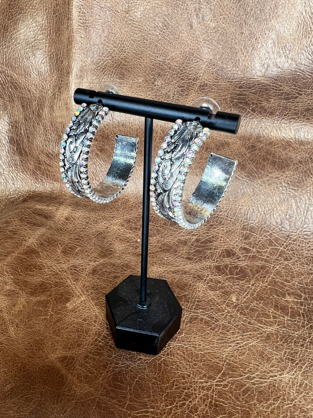 Vintage Western Hoop Earrings