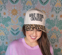 Make Heaven Crowded Leopard Canvas Cap
