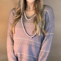 Lilac Glow Sweater