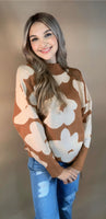 Toffee Bloom Sweater
