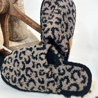 Winter Luxury Soft Leopard  House Shoes