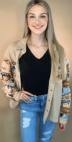 Rustic Rodeo Corduroy Shirt Jacket
