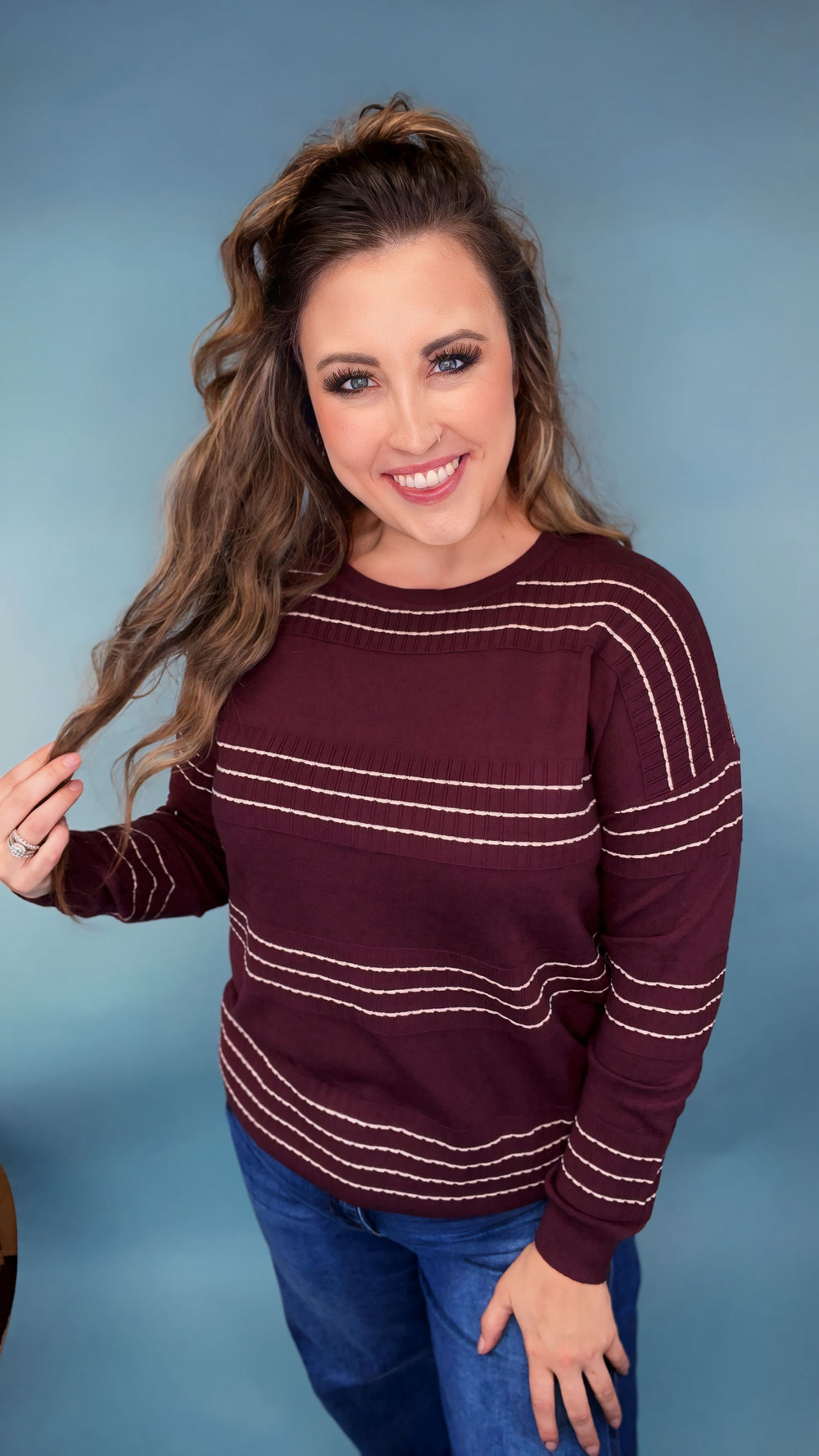 Plum Perfect Sweater Top