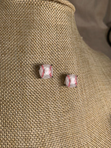 Baseball Stud Earrings