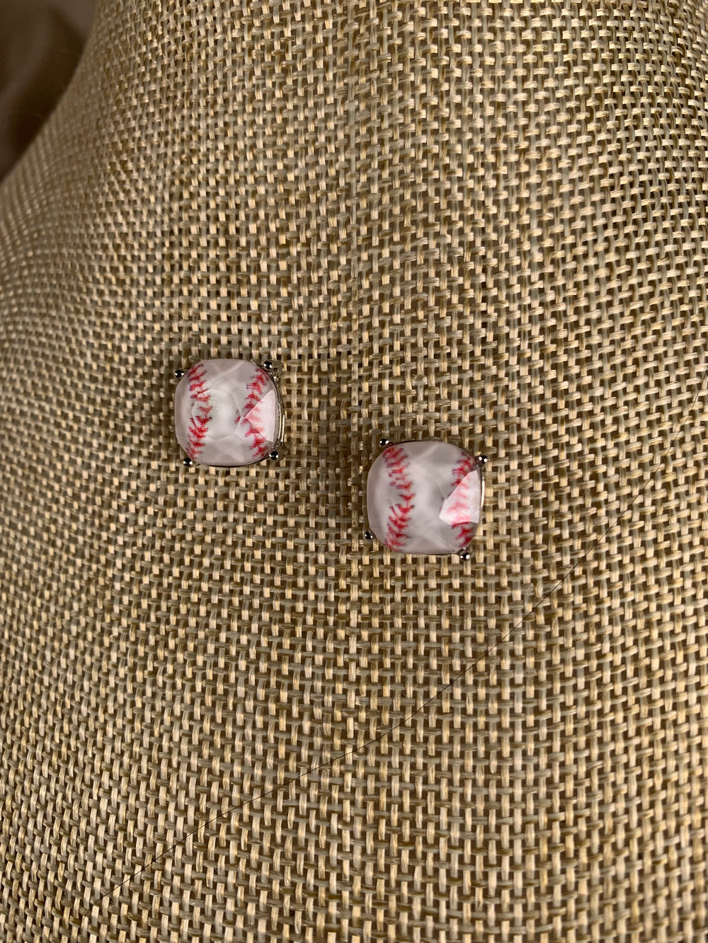 Baseball Stud Earrings