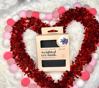The Lavender Weighted Satin Eye Mask
