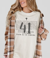 Your 41 Is Coming
