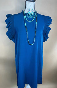 Dreaming Barefoot Dress- Teal