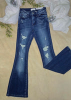 The Michelle Mid Rise Stretch Flare Jeans
