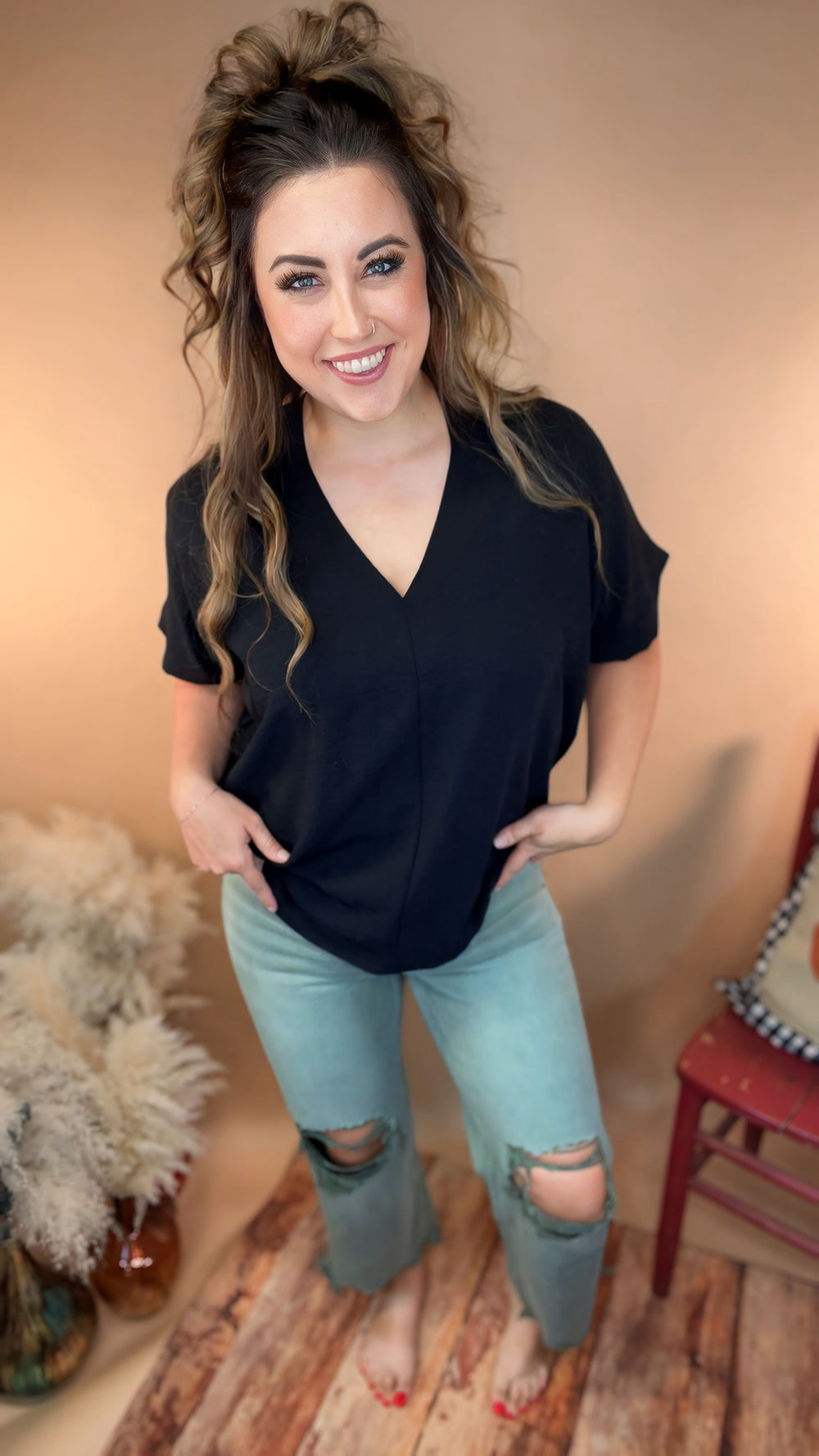 Raw Edge Rebel Jeans - Olive