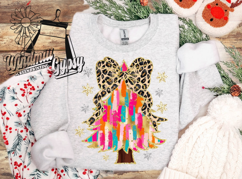 Watercolor Christmas Tree Sweatshirt
