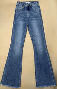 Bella Blue High Rise Flare Jeans