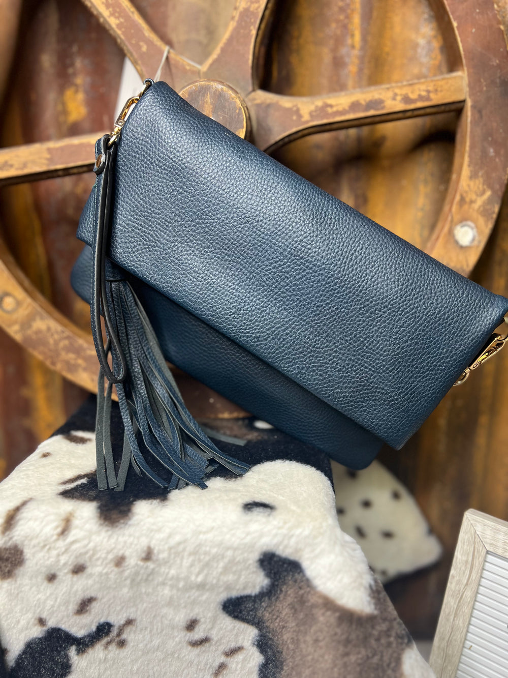 Austin Clutch Crossbody - Navy