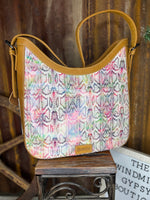 Desert Snow Leopard Leather Bag
