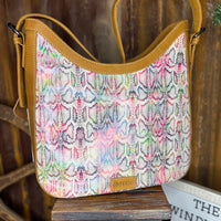 Desert Snow Leopard Leather Bag