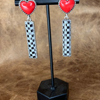 Retro Love Drop Earrings