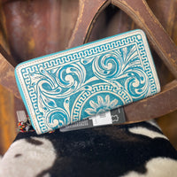 Sunset Valley Wallet In Frosted Turquoise
