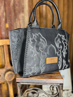Midnight Boot Stitch Wrangler Tote
