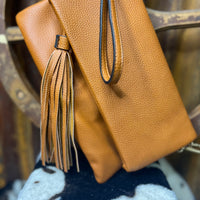 Austin Crossbody Clutch- Camel
