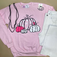 Pink Ghost Pumpkin Sweatshirt