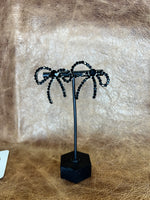 Rhinestone Rodeo Bow Earrings
