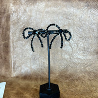 Rhinestone Rodeo Bow Earrings