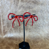 Rhinestone Rodeo Bow Earrings