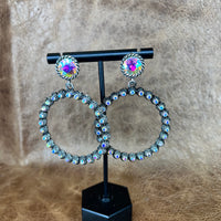 Disco Cowgirl Hoop Earrings