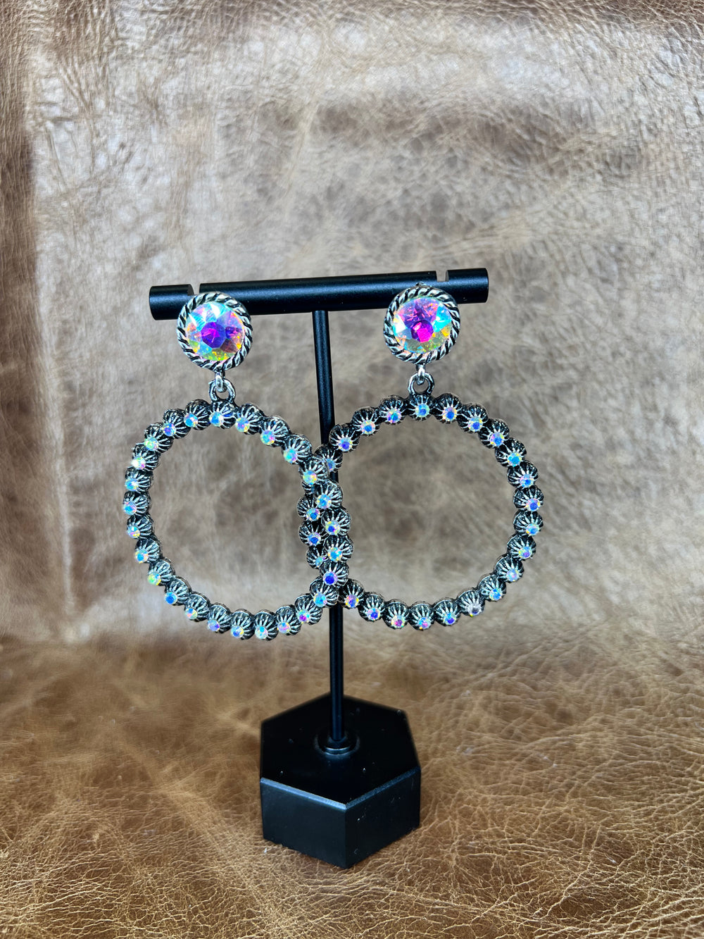 Disco Cowgirl Hoop Earrings