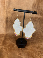 Frosted Bloom Dangle Earrings
