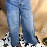 Make A Statement Mid Rise Super Wide Jeans