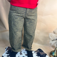 Cheetah Barrel Jeans