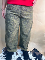 Cheetah Barrel Jeans
