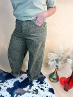 Cheetah Barrel Jeans
