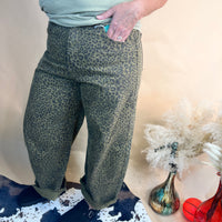 Cheetah Barrel Jeans