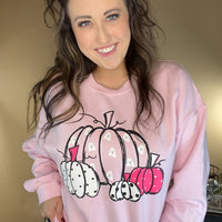 Pink Ghost Pumpkin Sweatshirt