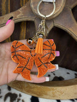 Basketball Bow Keychain
