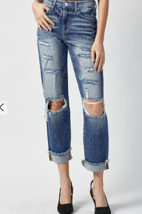 Charlotte High-Rise Boyfriend Jeans