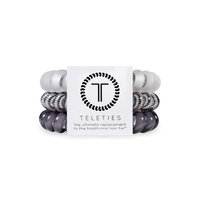 Spiral Hair Coils | Large | Silver Flames Hair Ties
