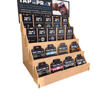 Tap To Pray - Prayer Tag Keychains: River Rock Camo + Cross