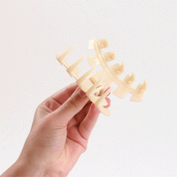 Classic Hair Clip | Large | Almond Beige
