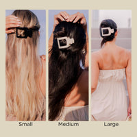 Flat Square Hair Clip | Medium | Summer Sky
