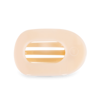 Round Flat Hair Clip | Medium | Almond Beige
