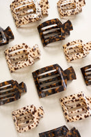 Blonde Tortoise | Large | Flat Square Hair Clip
