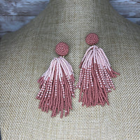 Beaded Tassel Style Earrings
